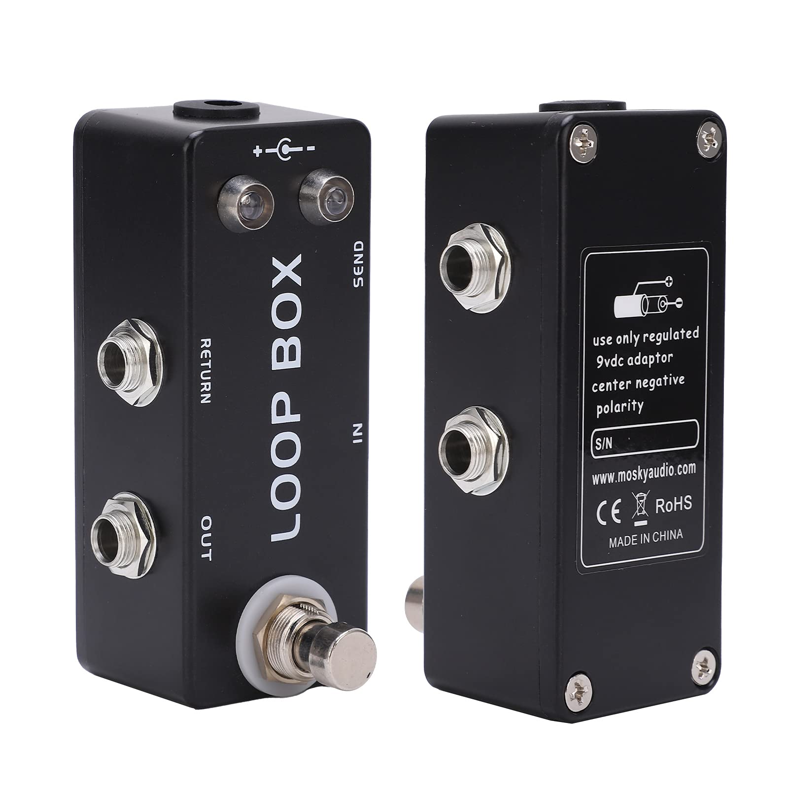 Pedale Effetto Loop, Pedali Di Selezione Del Percorso Switcher In Metallo Unlimited Overdub Recording Guitar Loop Effect Pedal Looper per Strumento Musicale, La Regolazione