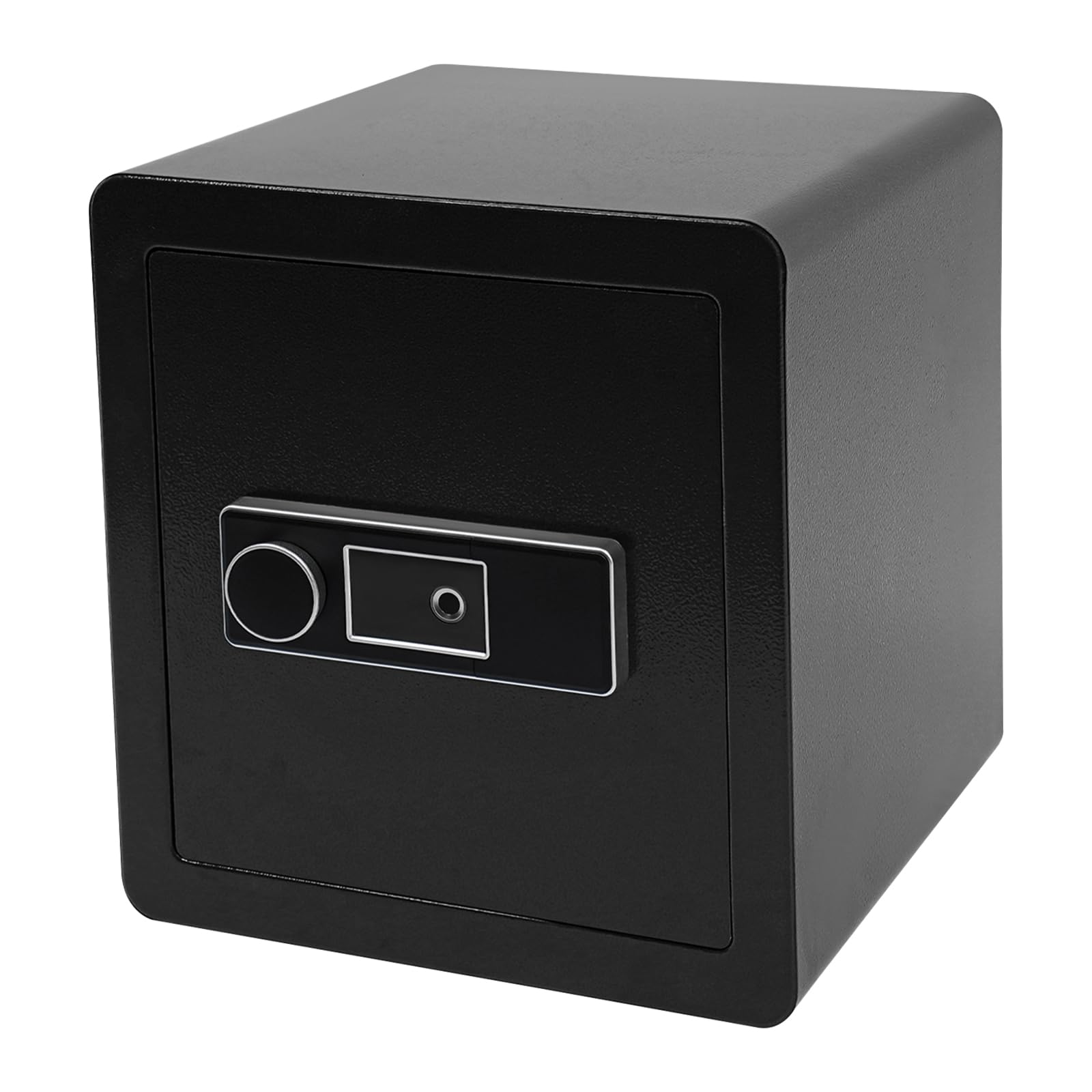 Cassaforte con impronte digitali e chiavi, 45 l, grande cassaforte per riporre contanti, gioielli, documenti, 36 × 31,5 × 40 cm (nero)