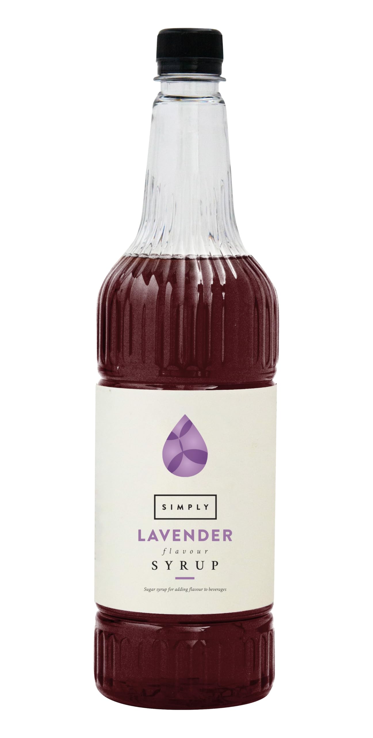 Simply Lavender Syrup 1L – Floral Coffee Syrup for Iced Matcha, Lattes, Cocktails, Frappes & Smoothies – Vegan & Halal – For Hot & Cold Drinks