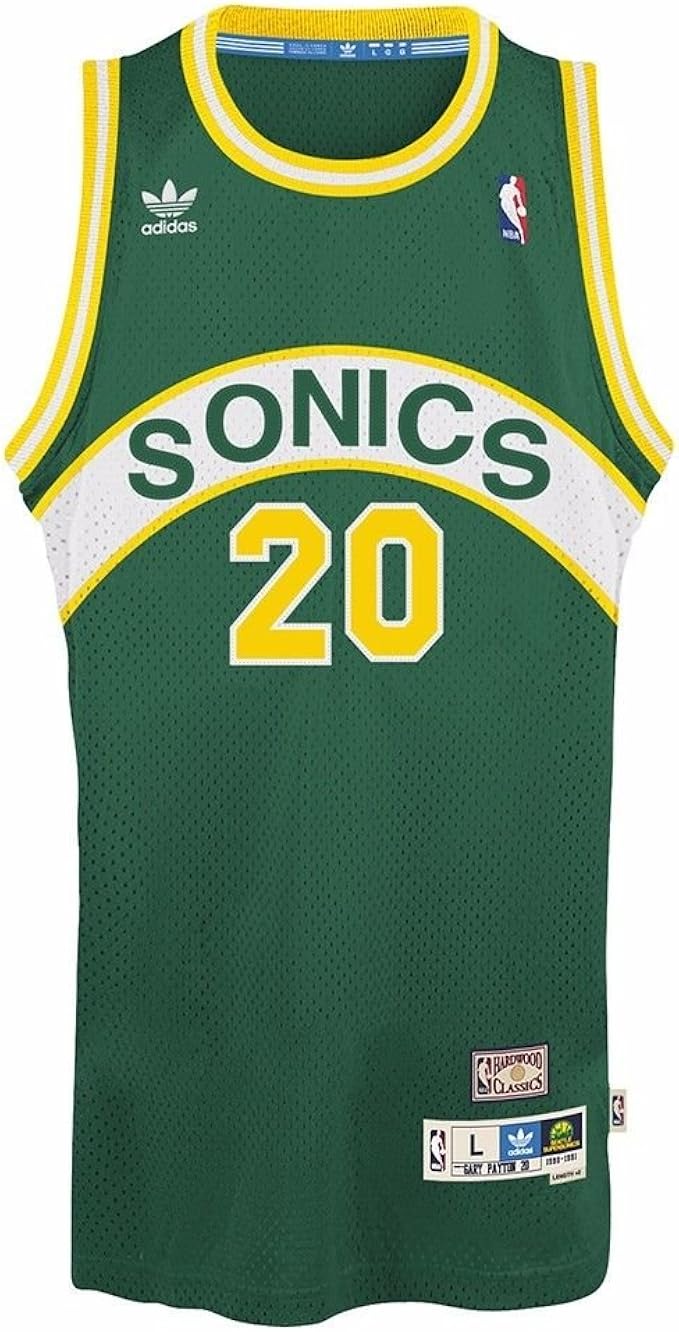Adidas Gary Payton Seattle Supersonics Nba Throwback Swingman Jersey Trikot Green Amazon De Sport Freizeit