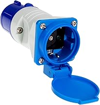 Adapter CEE to Schuko IP44, camping power adapter, 230 V, 16 A, 3,500 W