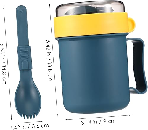 Miniatura 2 de Cabilock Tapa de taza de sopa para oficina Taza de sopa portátil para microondas, taza de cereales, aislada, color aleatorio