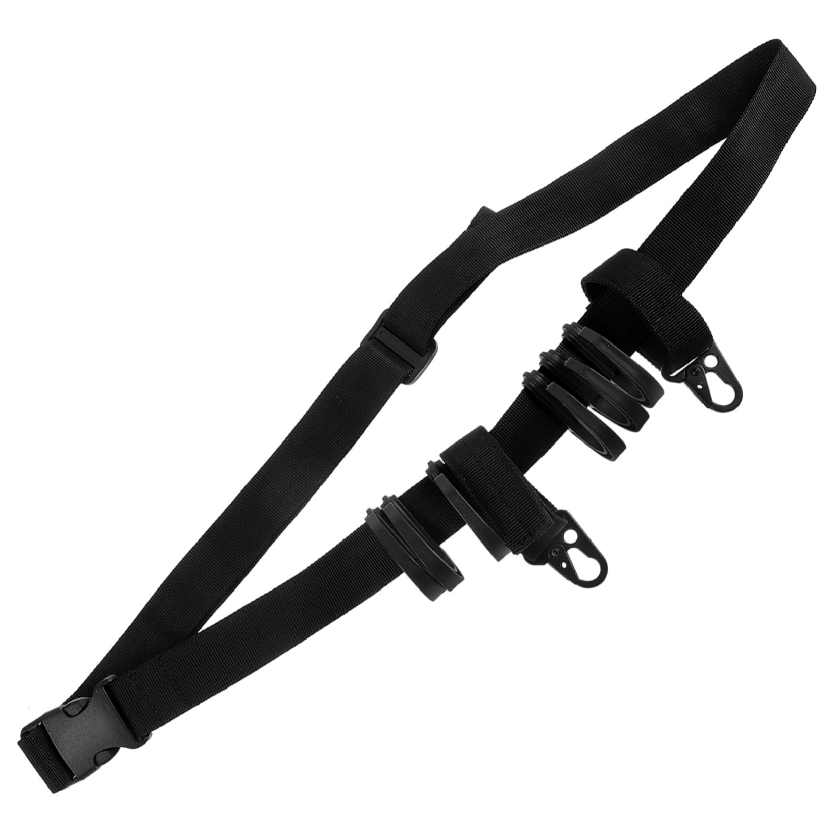 SUPVOX cricchetto stendibiancheria per Appendere i Vestiti Cintura da Wading per la Pesca a Mosca Ramo Sbarra Filo Ganci per Albero da Caccia Ganci Porta Accessori Poliestere Black