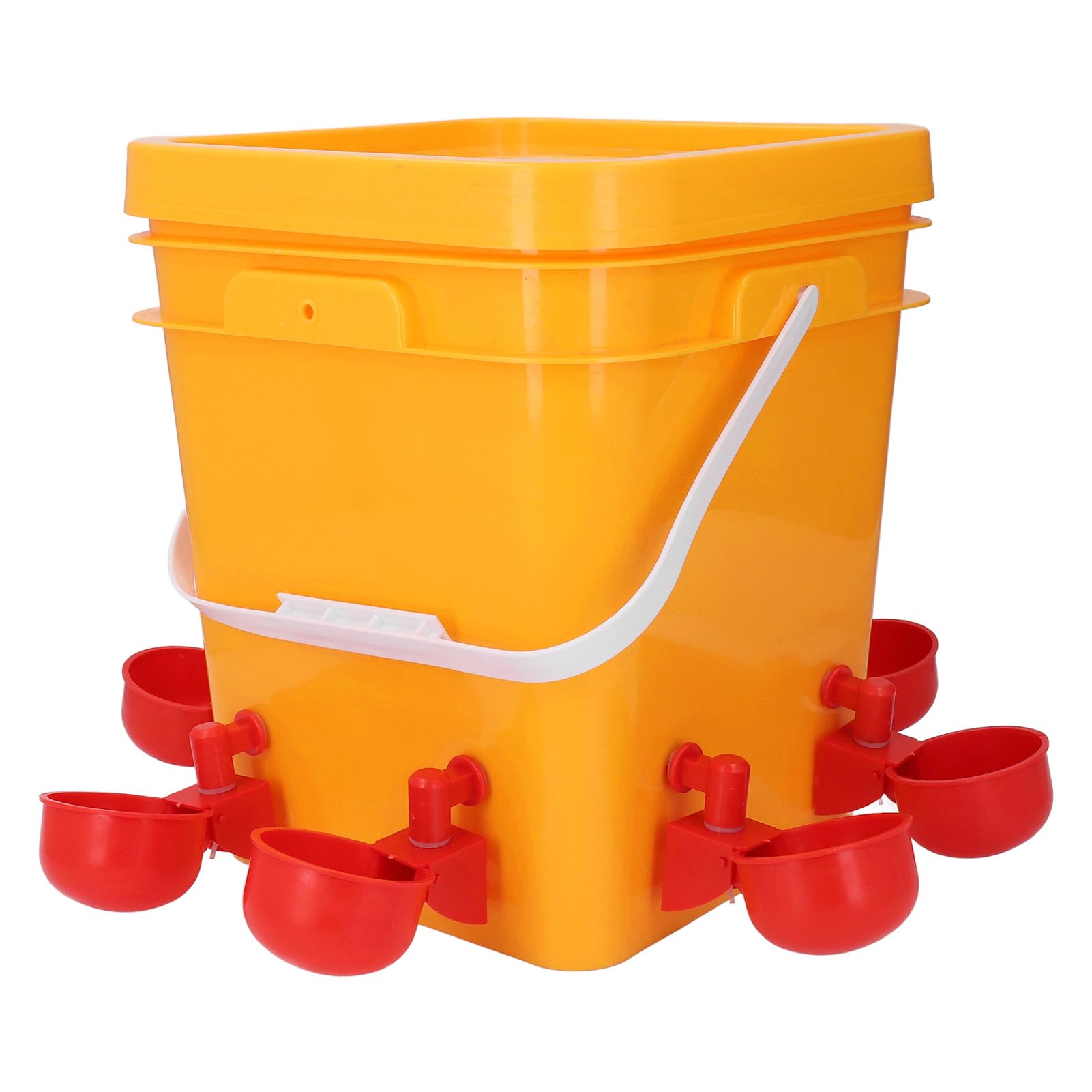Juego de bebederos automáticos para Pollos, dispensador de Agua para Aves de Corral con Recarga automática y diseño de bajo derrame para Pollos, Patos, Gansos y Pavos, de Gran Capa (Tazas de Agua