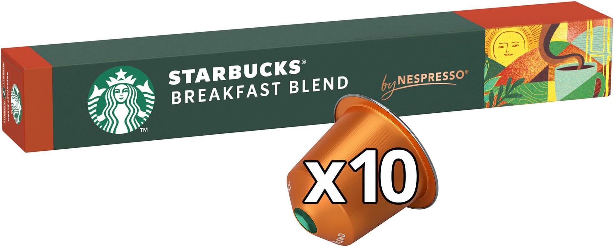 Starbucks Breakfast Blend by Nespresso Capsules, 56g