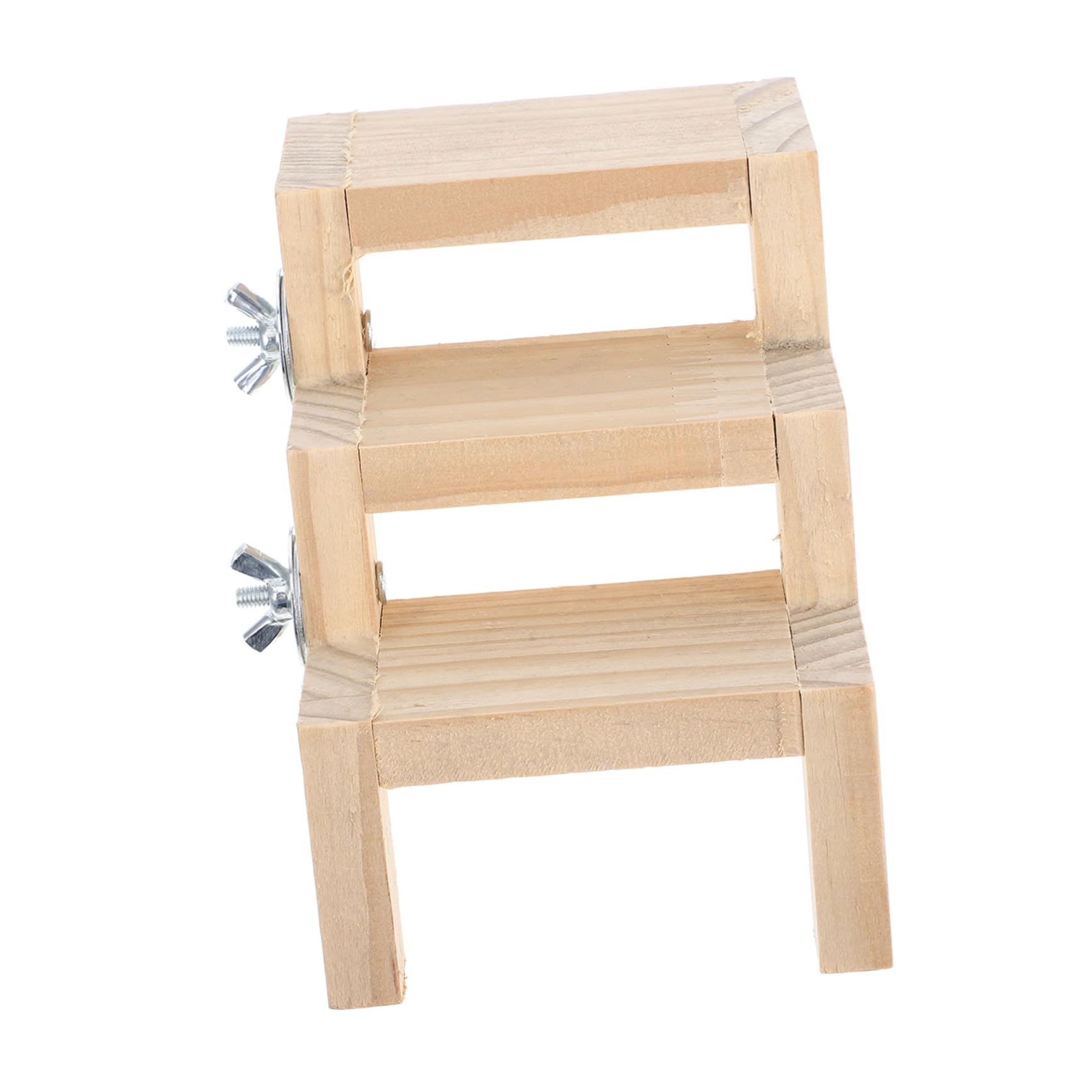 HOLIDYOYO Parrot Cage Ladder Craft Bird Stand Ladder Cockatiel Z-Shape Bird Platform for Cages