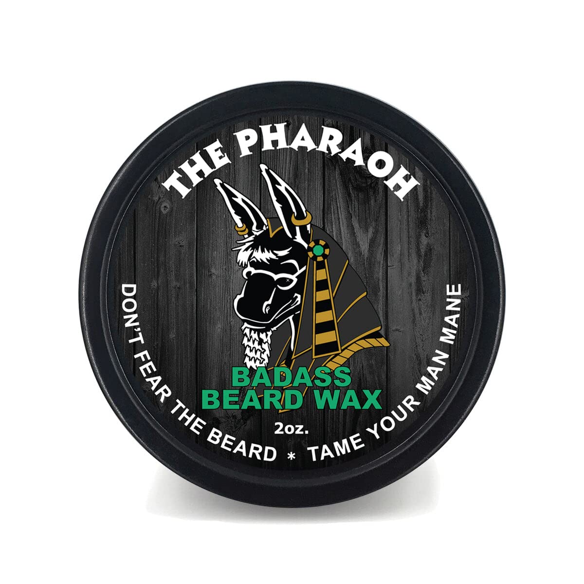 Badass Beard CareBeard Wax For Men - Pharaoh Scent, 2 oz - Softens Beard Hair, Leaves Your Beard Looking and Feeling More Dense