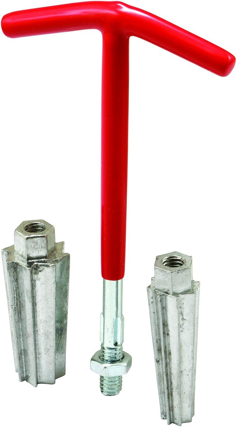Prime-Line RP77350 1/2 In. and 3/4 In. Pipe Nipple Extractor, Red (Single Pack)
