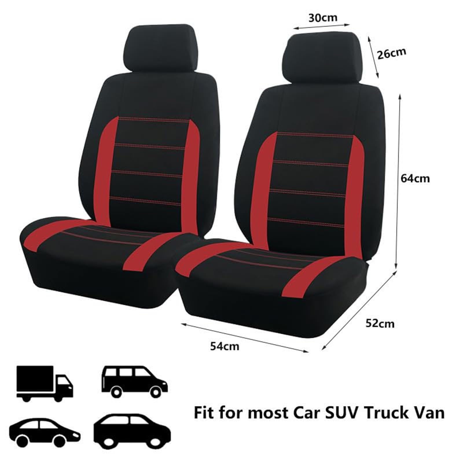 Voiture Ensembles Housses Siège pour Citroen Jumpy III 2016-2025 | Housses Siège Avant Voiture Respirantes Confortable Protection Siège Voiture Accessoire