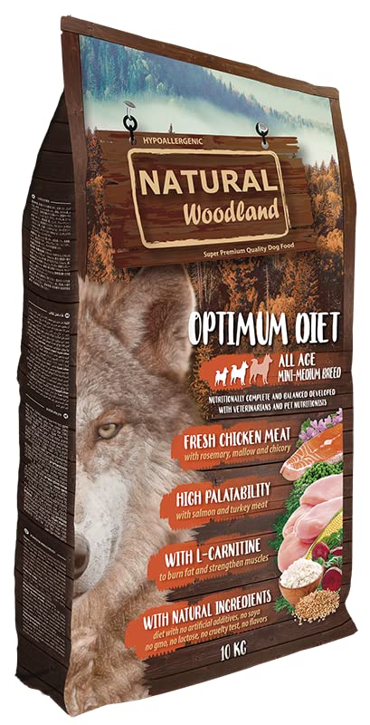 Natural Woodland Optimum Mini & Medium Diet Super Premium Quality Pełna karma dla psów 10 kg