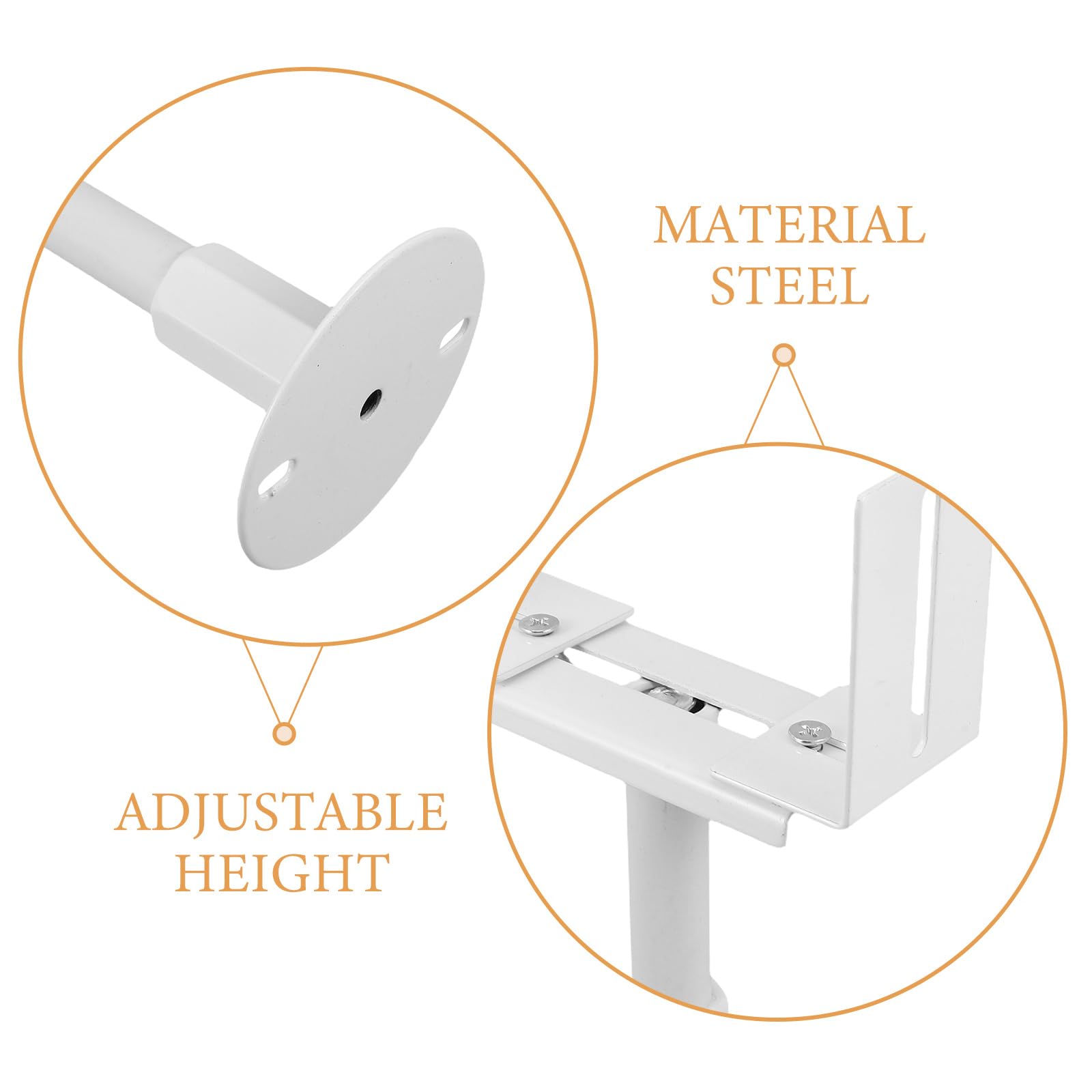 Acier Support de Radiateur Réglable en Hauteur pour Sol