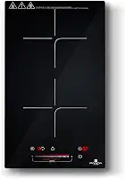 Cooktop Indução 2 Bocas PandaPlus 3500W Preto Turbo 220V Embutir Bancada Vitrocerâmico Touch Trava Segurança