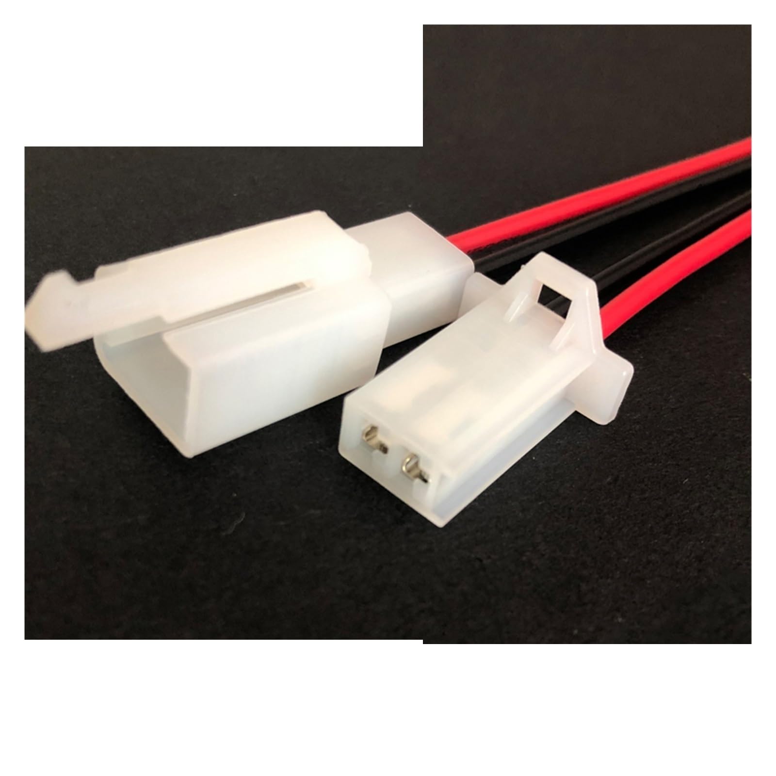 EVURU Dj7021-2.8mm Electric Motorcycle Harness Connector 2/3 / 4/6 / 9-pin Steering Lamp Male and Female Butt Terminal Sheath (Color : 2p Strip line, Size : 5sets)