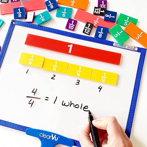 Miniatura 7 de Azulejos de fracciones matemáticas ETA hand2mind en arcoíris