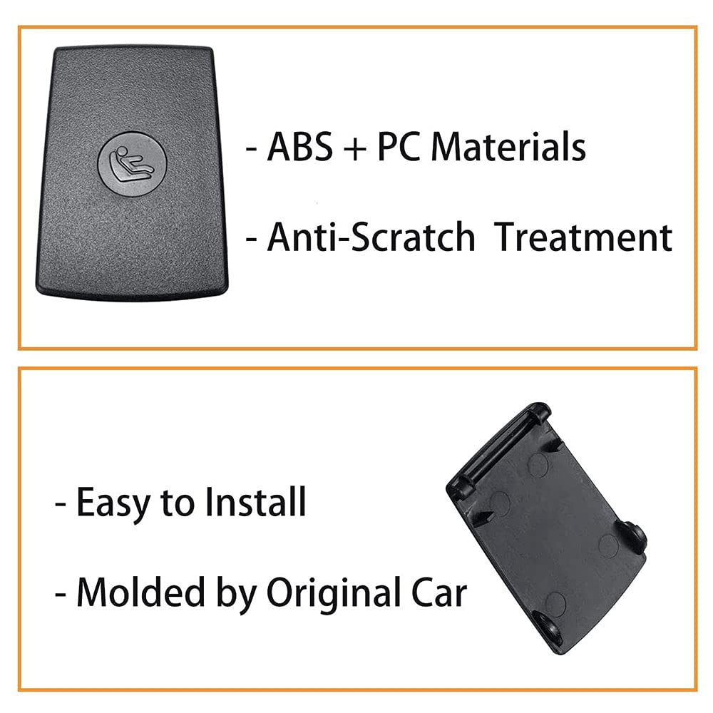 2X para F20 F30 F31 E84 E87 3-Series de anclaje trasero para niño ISOFIX Cover 52207319686