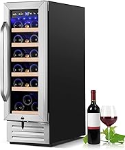 12-Inch 18-Bottle Wine Cooler — Built-In or Freestanding with Quiet Temperature Control