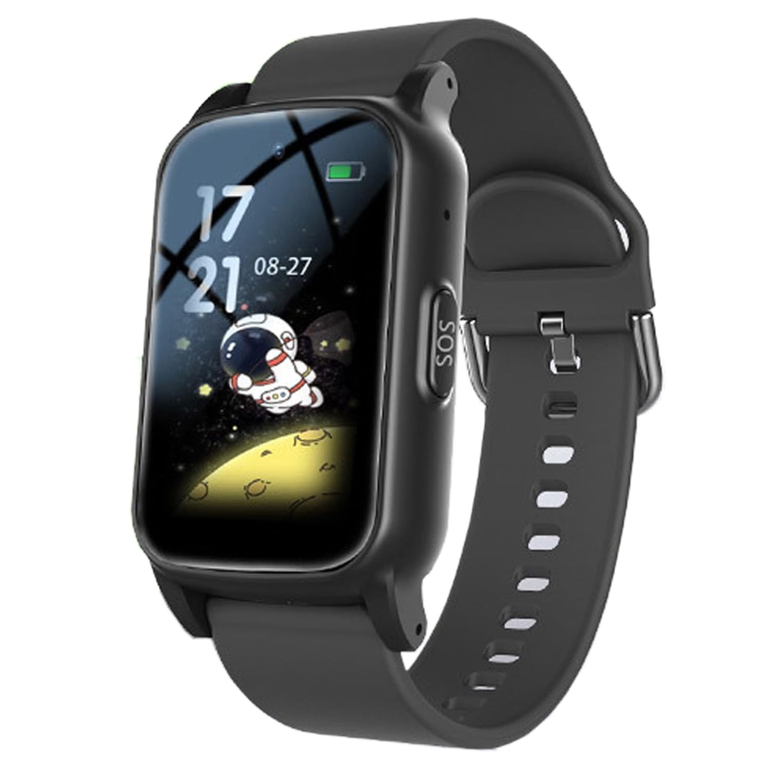 Reloj Localizador Personas Mayores GPS, Localizador GPS Ancianos, Botón de Llamada SOS, Reloj Inteligente con Detección de Caídas, SOS Smartwatch para Personas Mayores,Black