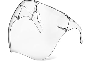 Face Shield with Glasses 4 Pack - Anti-Fog Face Shield for Kids,...