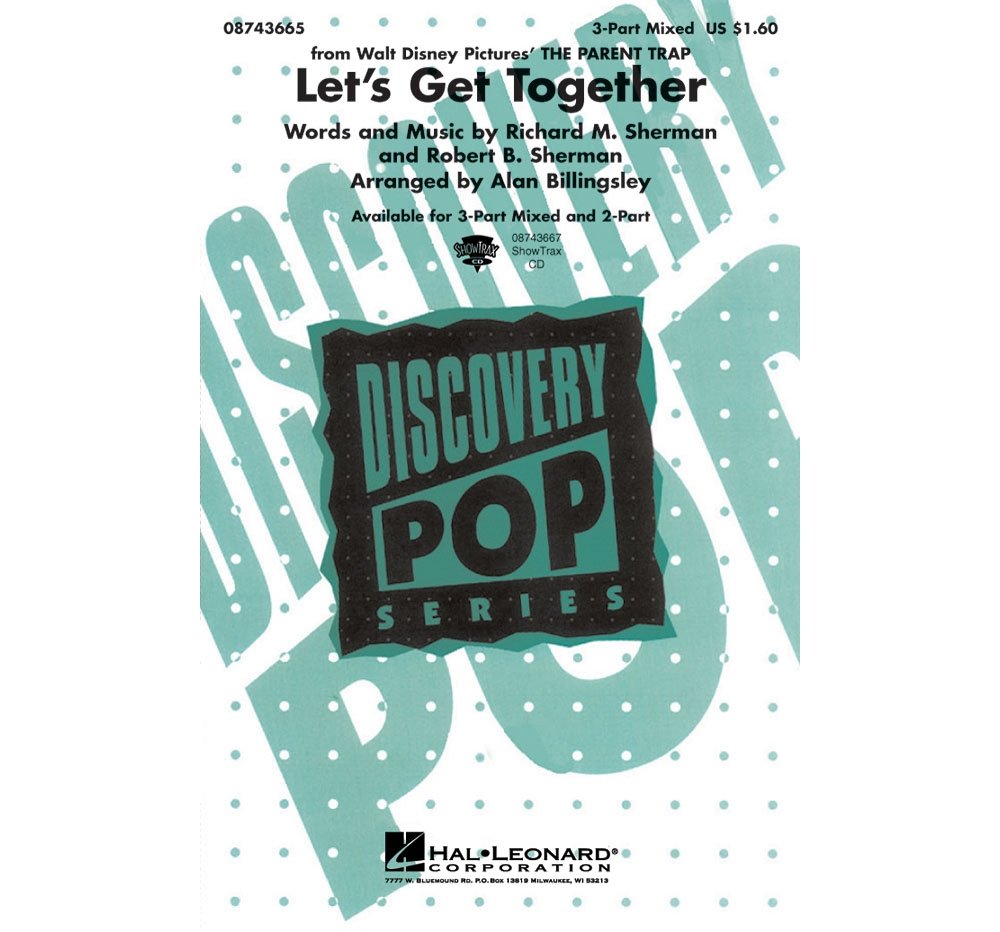 Let's Get Together from The Parent Trap - Choral - CD