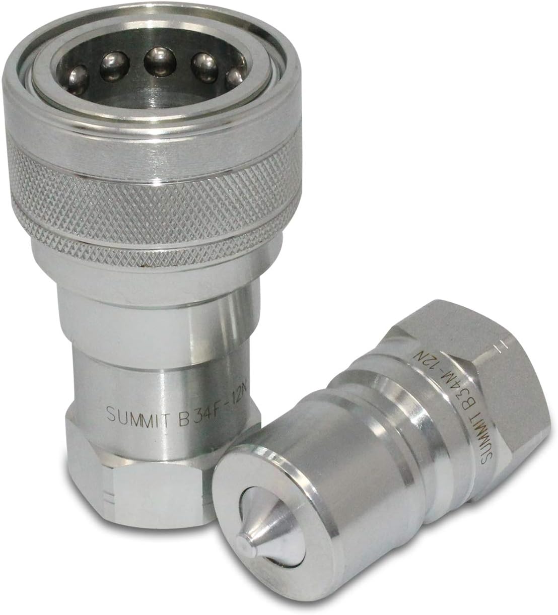 Summit Hydraulics 1" NPT WetLine Wing Nut Hydraulic Quick