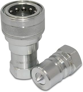 3/4" NPT ISO 7241-B Quick Disconnect Hydraulic Coupling/Coupler Set