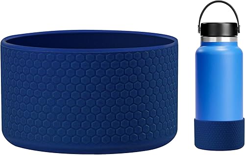 Miniatura 6 de Vmini Funda para vasobotella, compatible con Stanley, Hydro Flask y más botellas de agua, funda de silicona inferior antideslizante con textura de