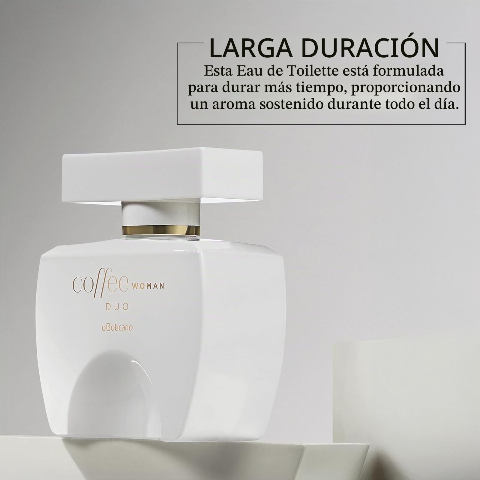 O Boticário Woman Coffee Duo Eau de Toilette 100ml I Colonia Perfume Para Mujer I Fragancia Amadeirado Gourmand Floral Café con Leche, Frutas Negras y Flores