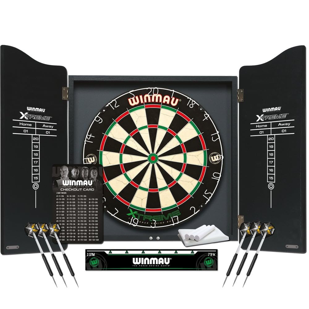 WINMAU Cible de fléchettes Xtreme avec accessoires