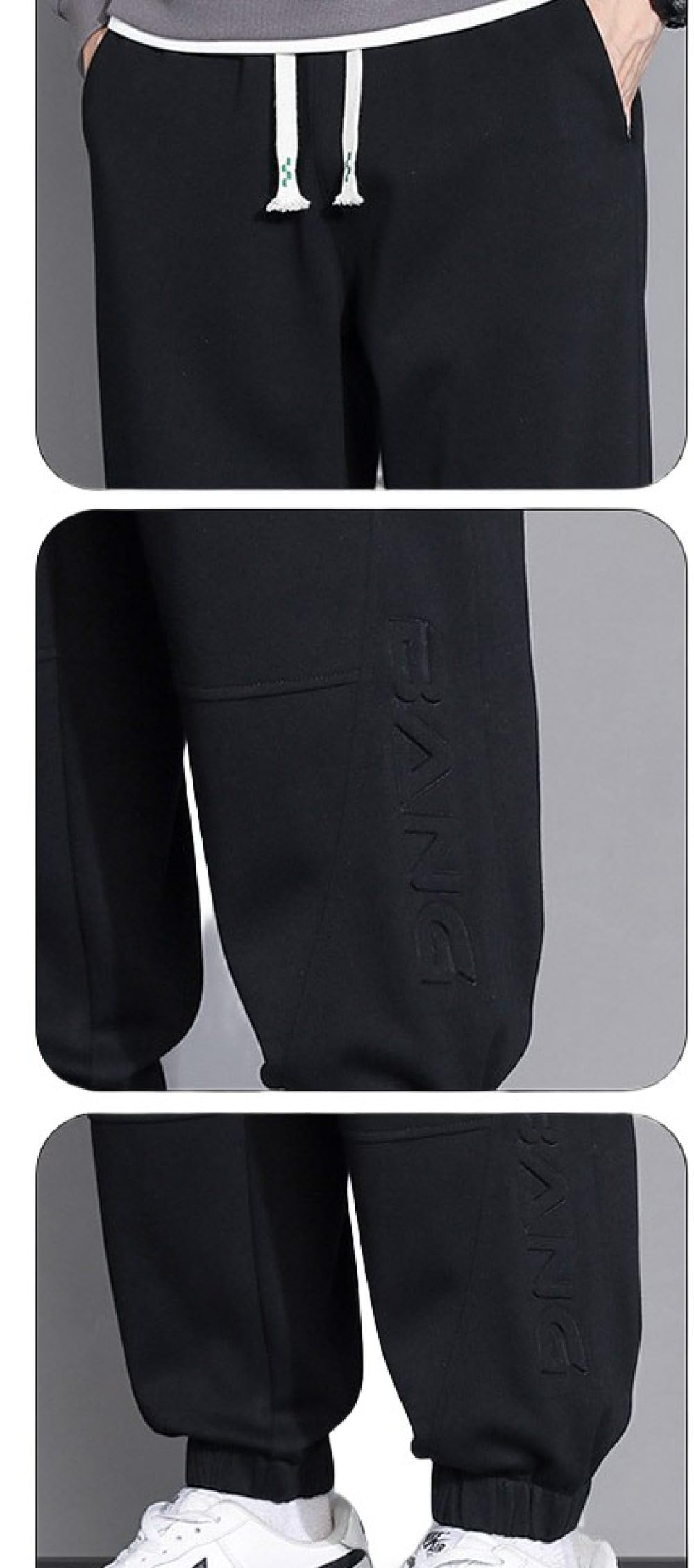 Pantalones de Chándal para Hombres Joggers de Lana Pantalones para Correr con Bolsillos Pantalones Deportivos de Entrenamiento Pantalones Deportivos Informales Pantalones de Entrenamiento Pantalones