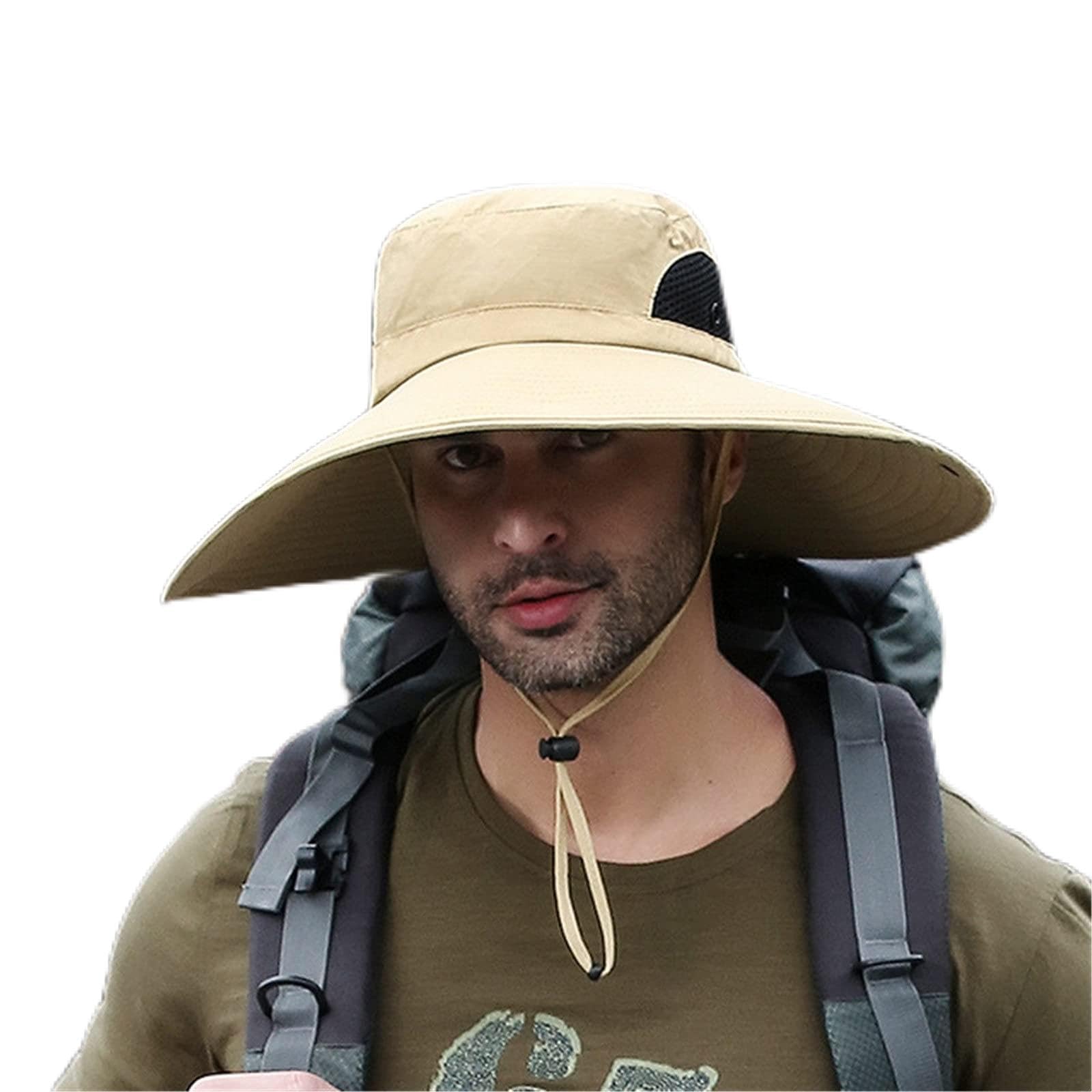 Sombrero de Pesca Turismo de Pesca Escalada multifunción Gran Sombrero Pescador Borde para Sombreado al Aire Libre