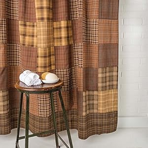 Vhcbrandsprescottrusticbathdecorshowercurtainunlined72x72brown  Urban Country Home Decor Vhc brands prescott rustic bath decor shower curtain unlined 72×72 brown  urban country home decor
