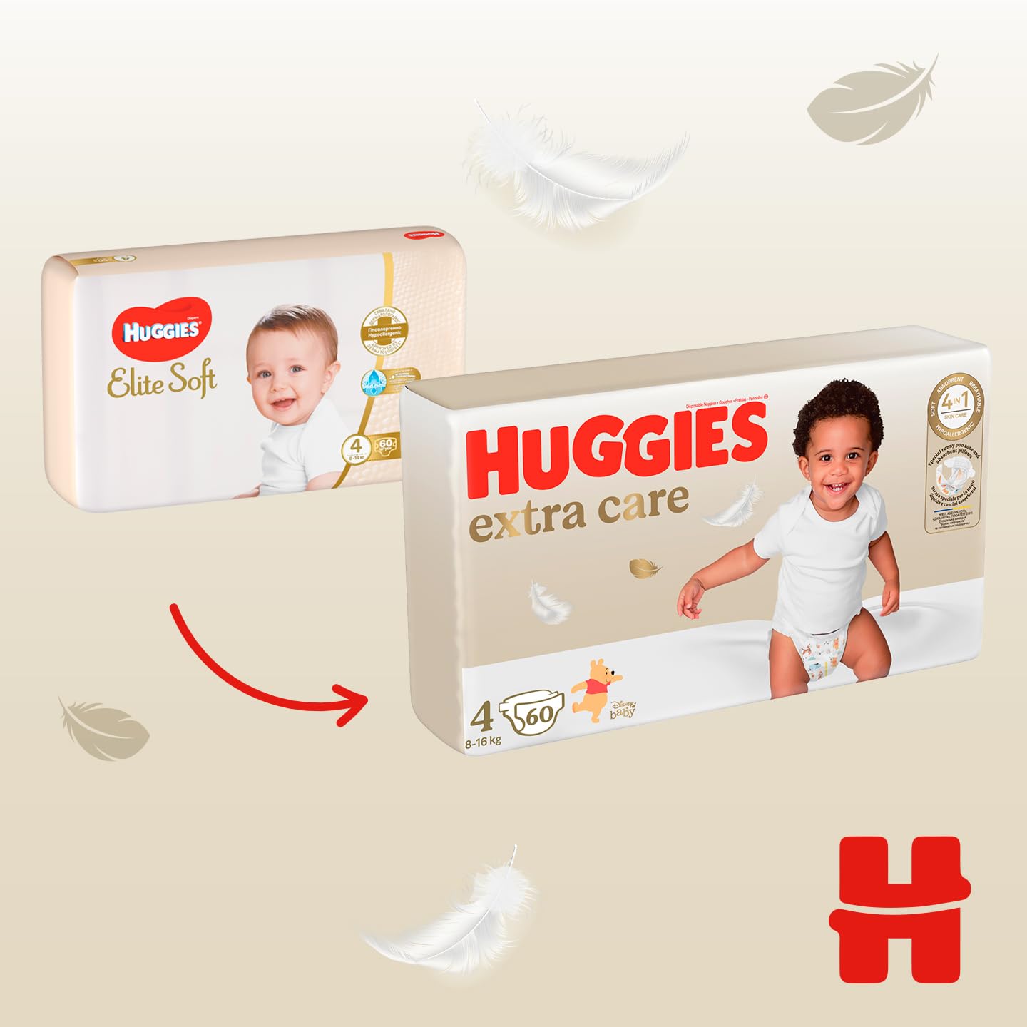Huggies Extra Care Pañales Talla 5, (11-25 kg) 100 unidades