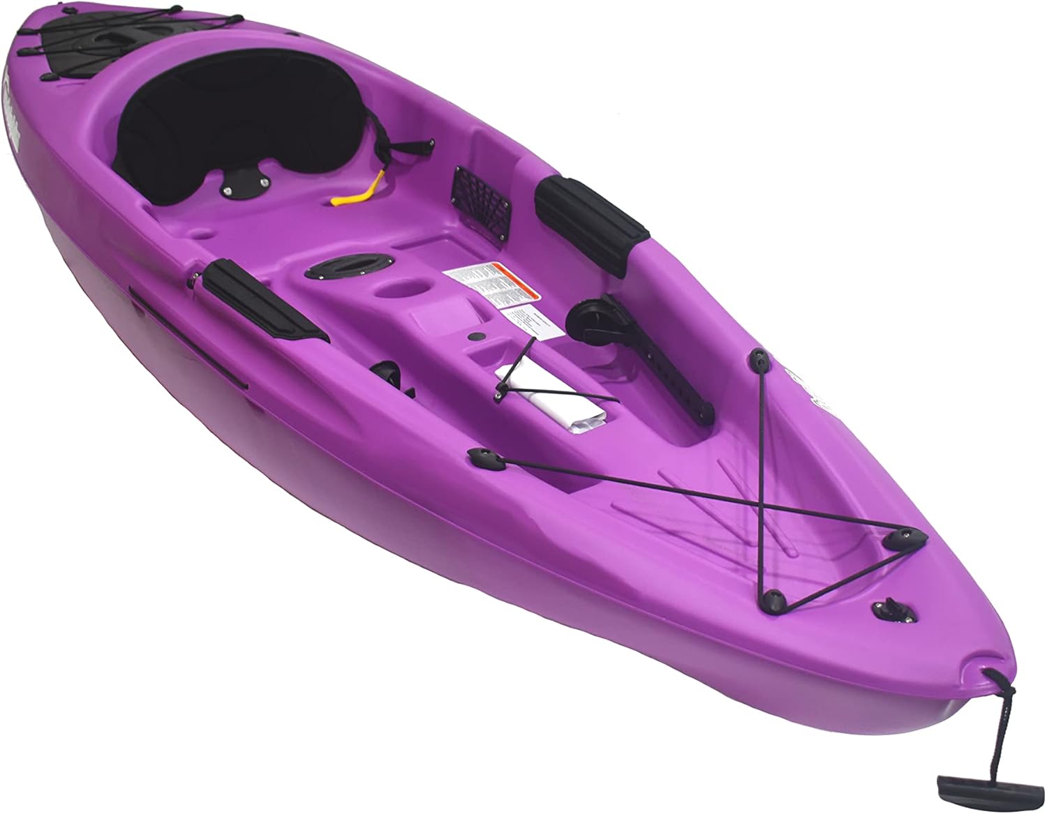 Retreat 10 Sit on Top Kayak, 1 Person Fishing Kayak for Adults, Lightweight & Easy to Carry Recreational Kayak with 1 Paddle, Carries Weight Up to 250 lbs (Purple-10ft)