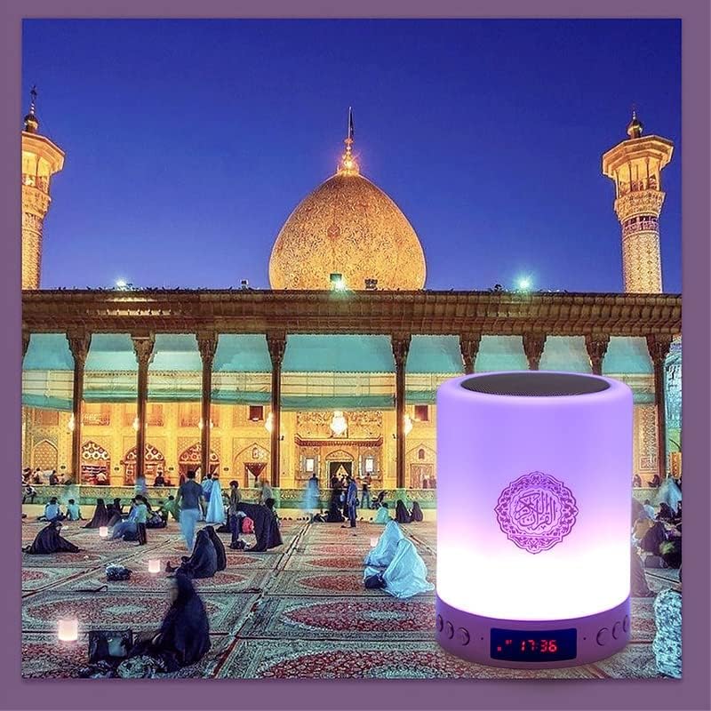 Miniatura 8 de Quran altavoz con control remoto, portátil LED Bluetooth Touch Cube MP3 reproductor de música luz nocturna altavoz recargable