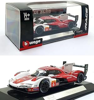Collectibles Diecast Model Car Compatible with Bburago 1/43 Porsche 963#6 24Hr Le Mans Penske Racing 38319