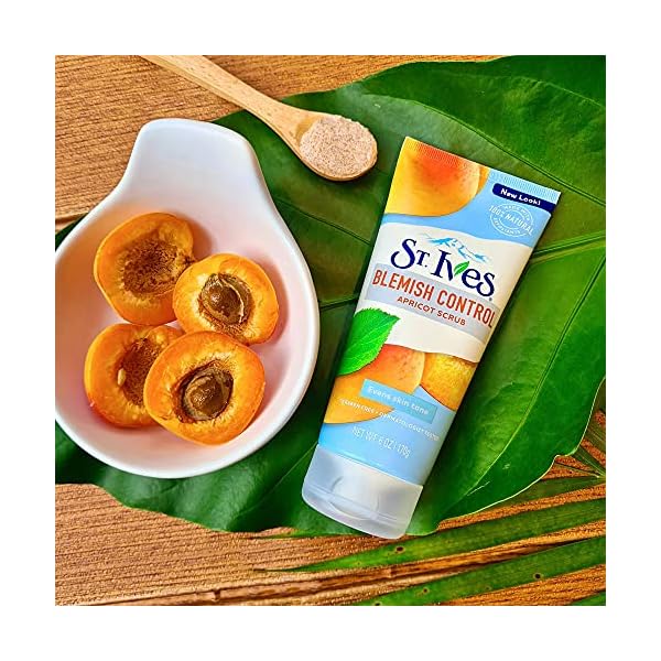 St-Ives-Acne-Control-Face-Scrub-Deeply-Exfoliates-and-Prevents-Acne-for-Smooth-Glowing-Skin-Apricot-Made-with-Oil-Free-Salicylic-Acid-Acne-Medication-Made-with-100-percent-Natural-Exfoliants-6-oz St. Ives Acne Control Face Scrub Deeply Exfoliates and Prevents Acne for Smooth, Glowing Skin Apricot Made with Oil-Free Salicylic Acid Acne Medication, Made with 100% Natural Exfoliants 6 oz
