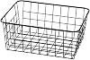 Wire Storage Basket Bins Organizer,Large Metal Wire Basket Freezer Storage Organizer Bins with Handles for Kitchen Cabinets, Pantry, Closets, Bedrooms, Bathrooms,Freezer,28.5x22x12cm