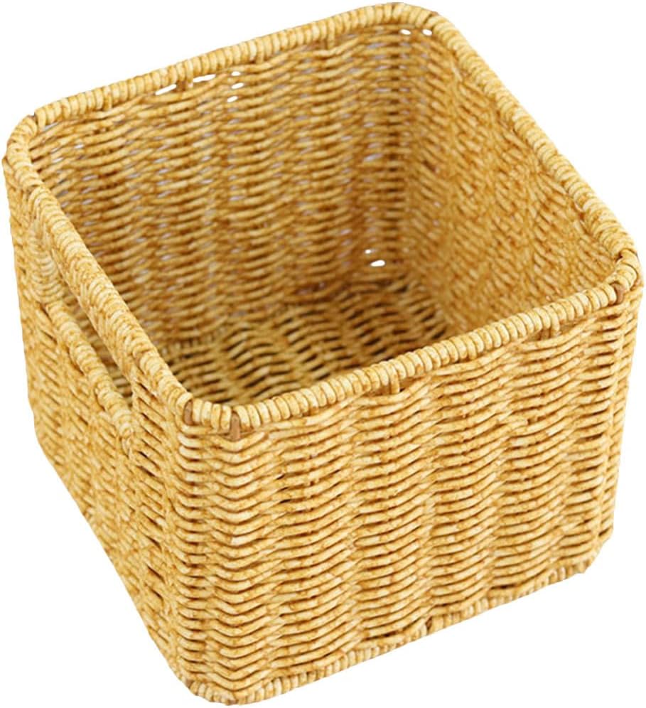 Panier Pique-Nique En Osier - Double Poignée - 35x25x17 Cm - Style Rustique - Zerodeko