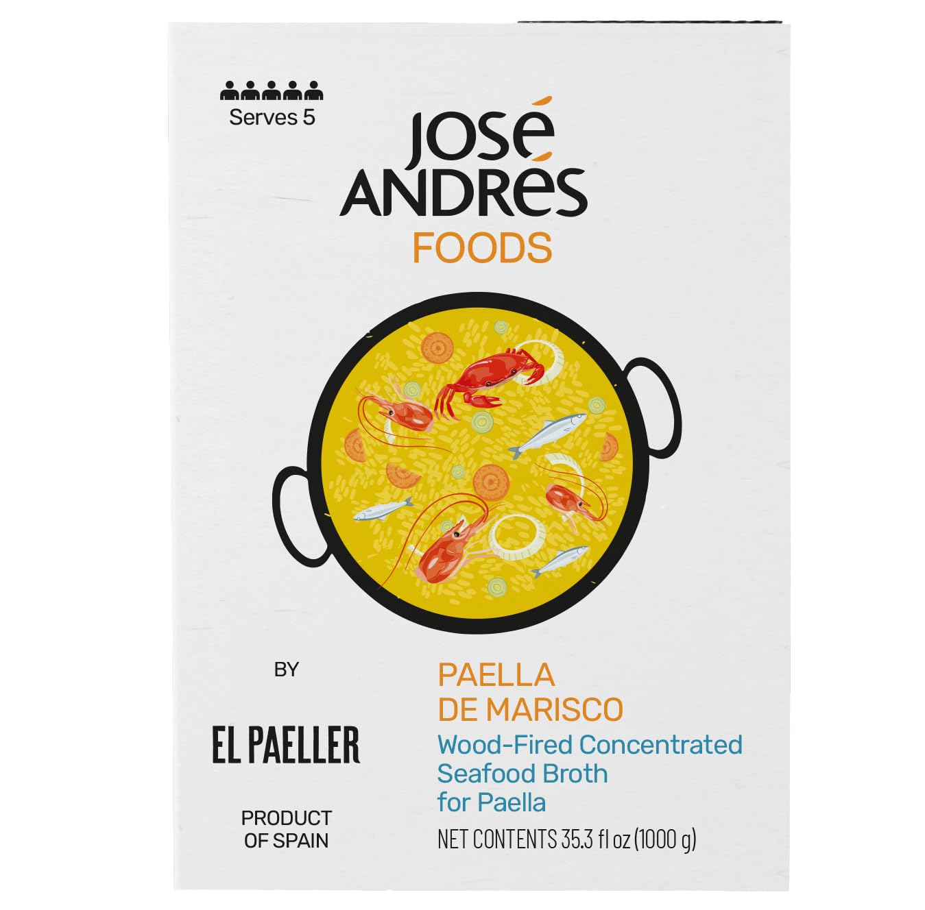 José Andrés El Paeller Concentrated Seafood Broth For Pael, 35.3 oz