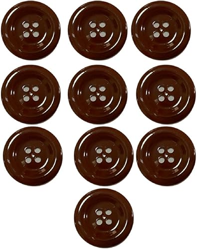 Botones grandes de colores de 2 pulgadas, formas redondas grandes, botón de resina con parte trasera plana, 4 agujeros, multicolor, para decoración,