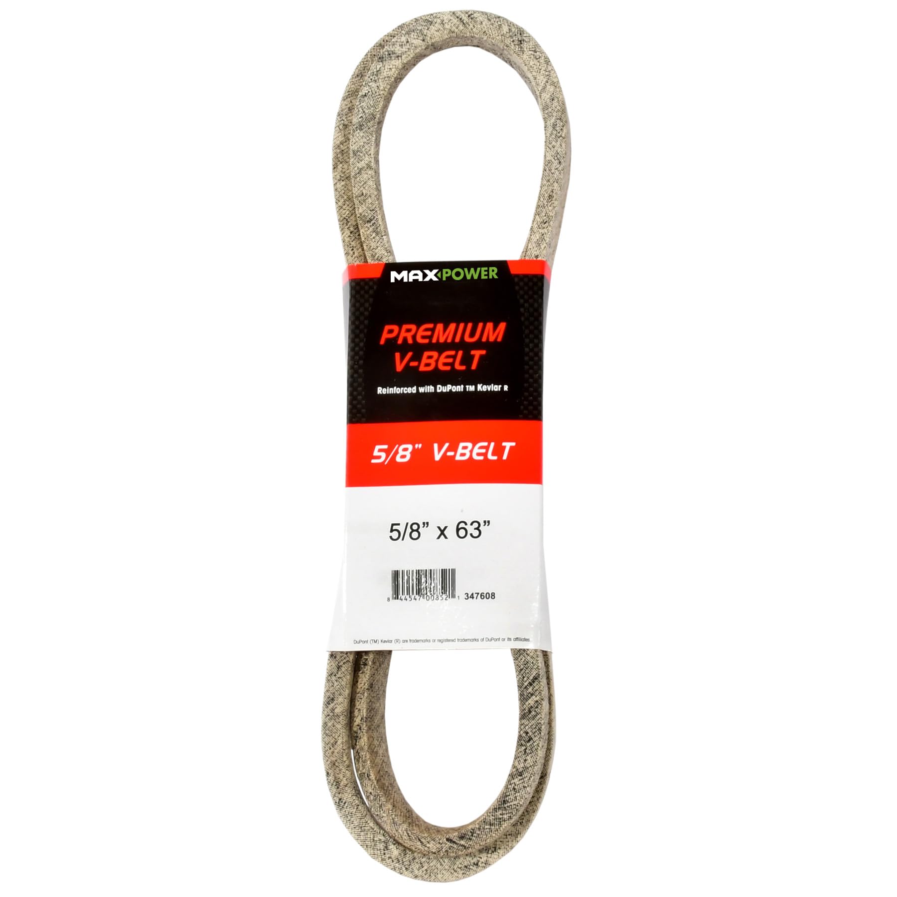 MaxPower V-belt 347608, Kevlar reinforced, 5/8" x 63" - 5L630 - outer length L(a) 1600 mm.