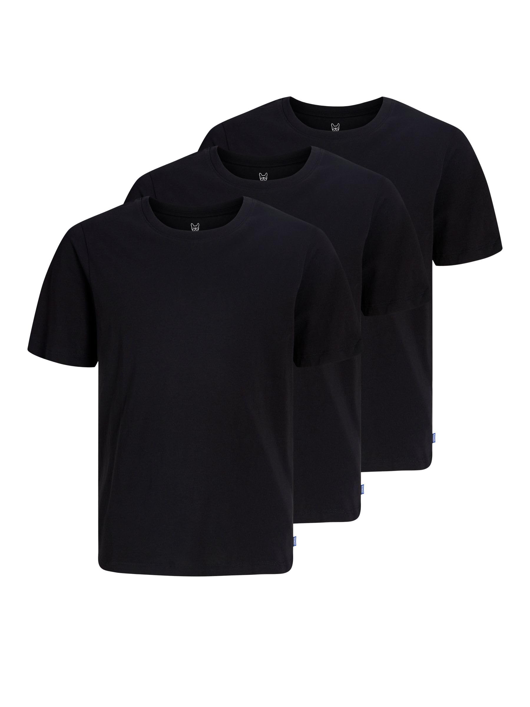 Jack&Jones JUNIOR Jungen Jjeorganic Basictee Ss O-Neck 3pk Mp Jnr T-Shirt (3er Pack)