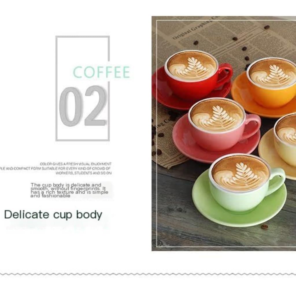 Herbata herbaty, Duża pojemność 300 ml, filiżanka Latte, podwieczorek(5)