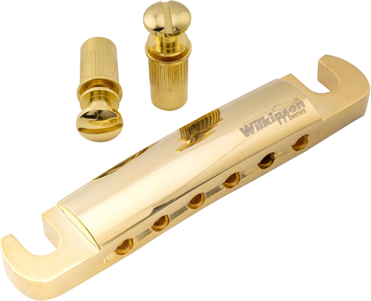 Wilkinson WOGT1 52.5mm Tune-O-Matic Stop Tailpiece for USA Epiphone Les Paul SG Style Electric Guitar, Gold