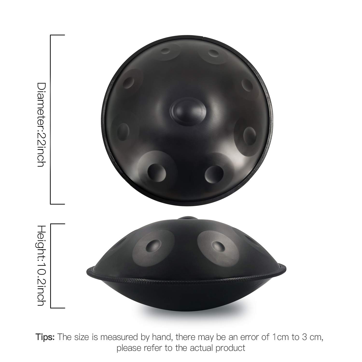 Amazon | ハンドパンドラム楽器、AS TEMANハンドパンニ短調9ノート22