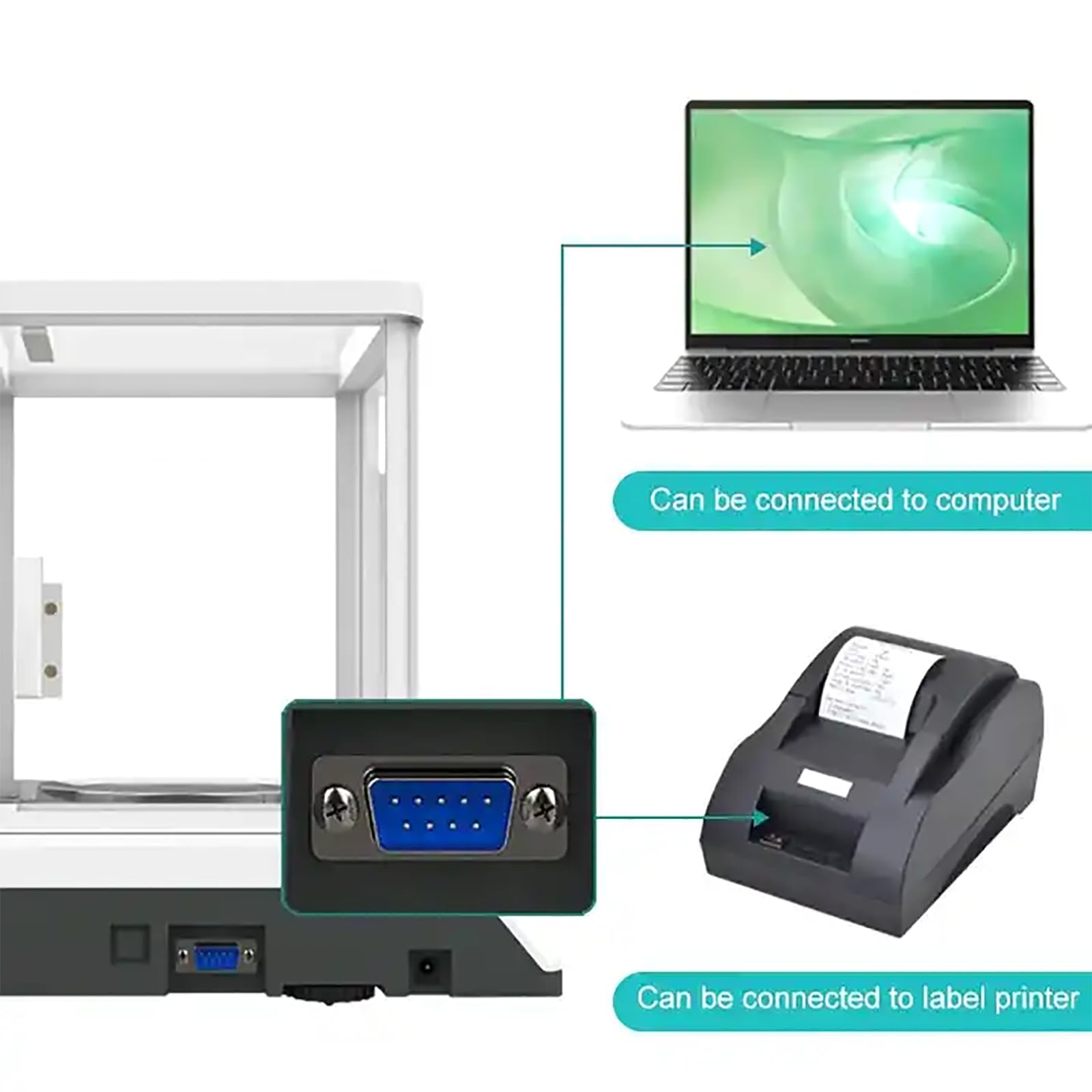 Analityczna waga elektroniczna, laboratoryjna waga cyfrowa z podwójnym wyświetlaczem LCD i odważnikiem kalibracyjnym, dokładność 0,001 g, błąd liniowy ±0,002 g, przełączane różne jednostki, do ekspe