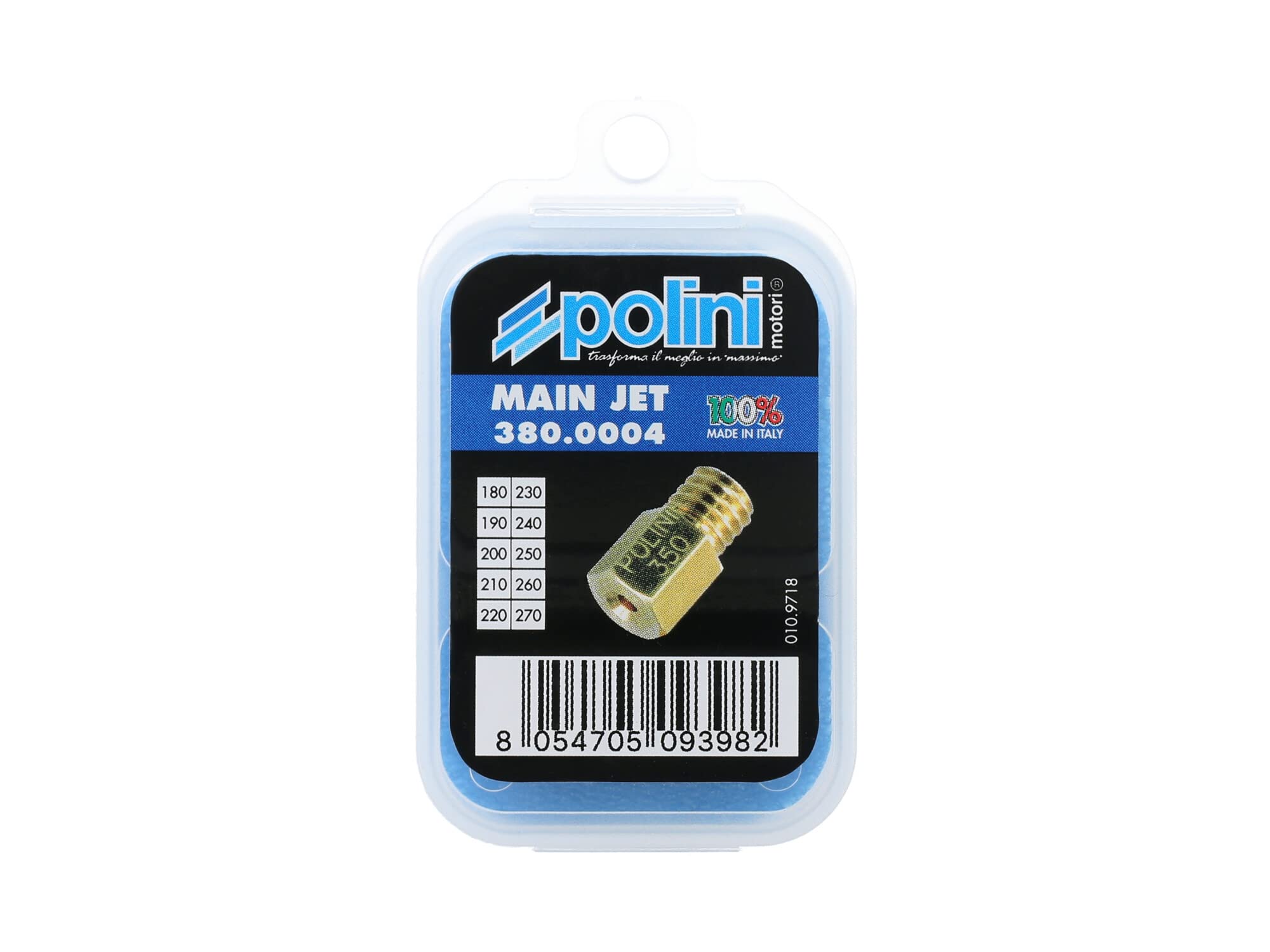 Juego de boquillas principales Polini para carburador Mikuni VM20, VM24 180-270
