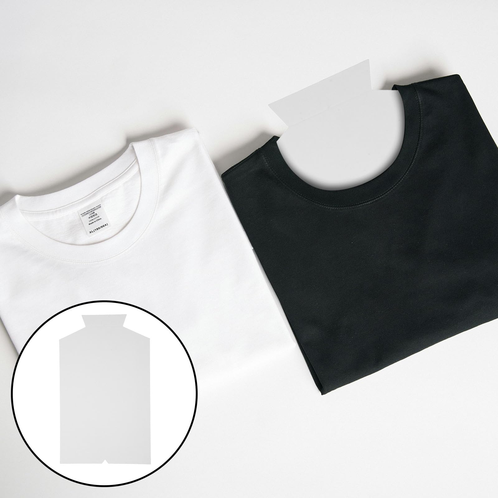 OSALADI 50pcs Inserts en Carton Blanc pour Chemises, Matériau Léger Antirides, Format 36x22 Cm, pour Emballage et Organisation des Vêtements Homme et Femme