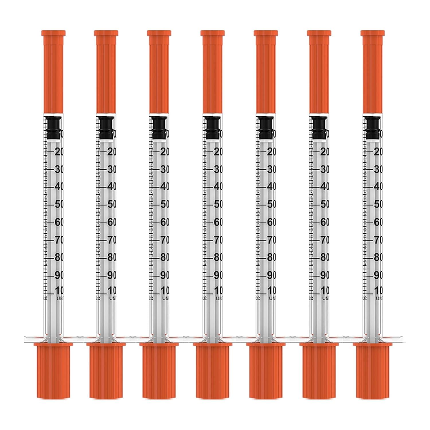 U-100 Disposable Syringes with Needle,1ml/cc,30G 5/16" (8mm), Individually Wrapped – 100 Pack| Lab Supplies — Amazon image 8