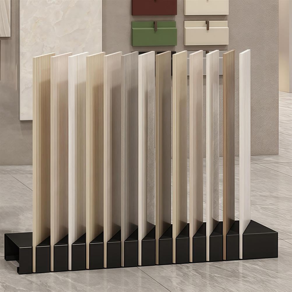 wooden display stand, 13 Card Slots Multicolor Multiple Sizes(Black,40cm)